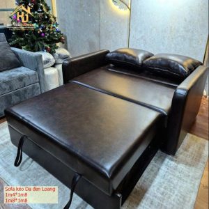 sofa bed da màu đen