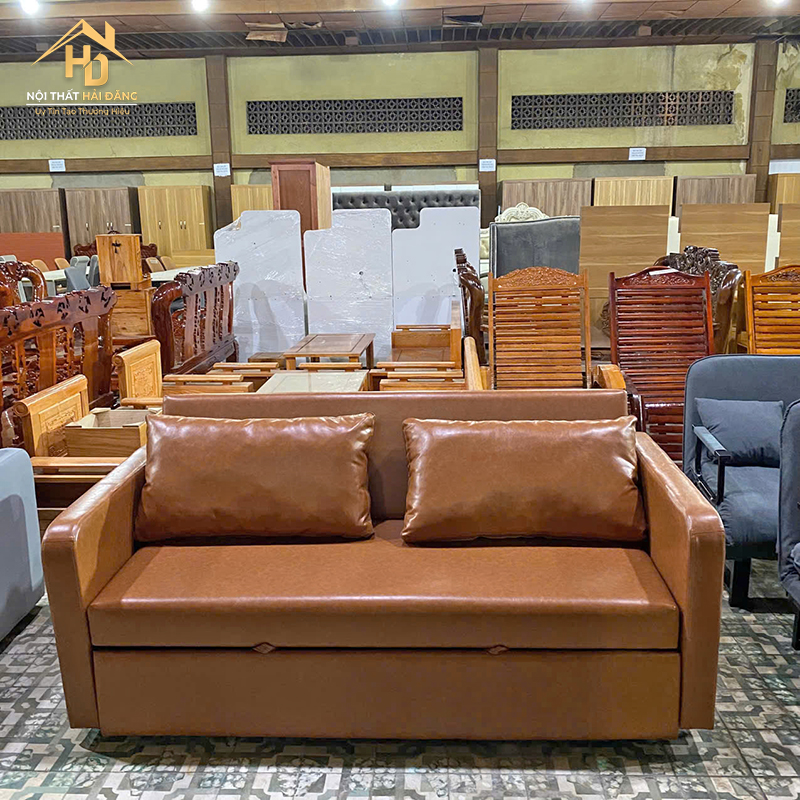 sofa-bed-7 Ghế Sofa Bed Bọc Da Simili Hiện Đại (Nhiều Màu)