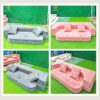 sofa bed nhung tăm