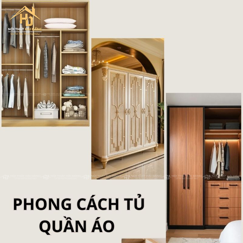 phong cách củ tủ quần áo gỗ công nghiệp