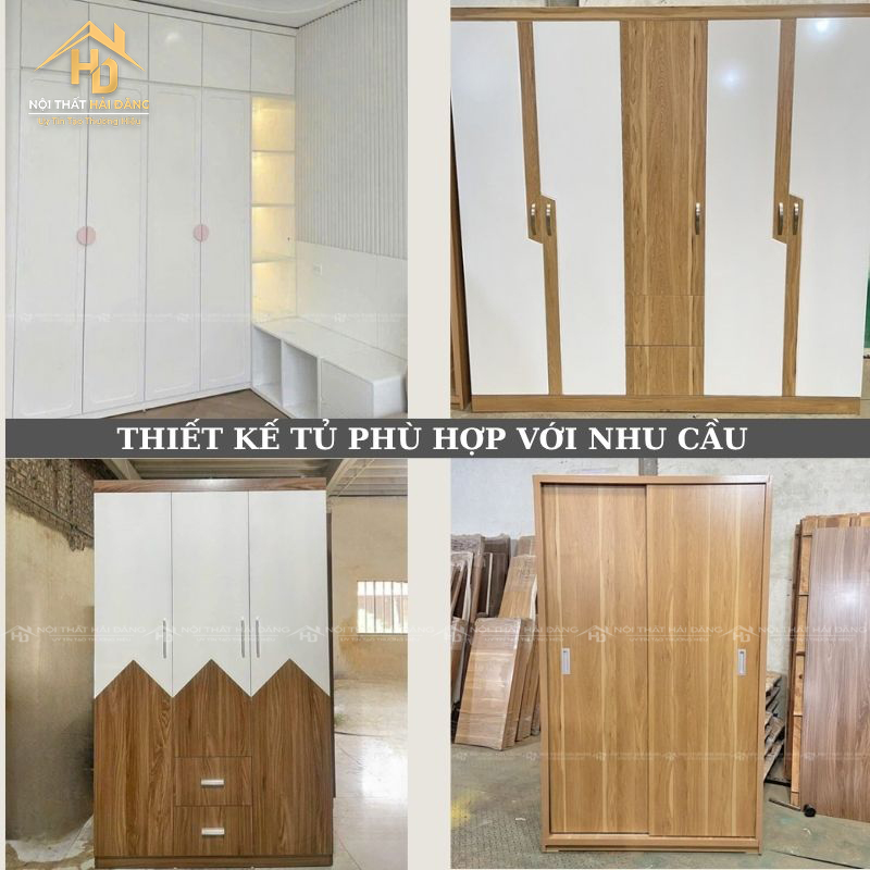 thiết kế tủ theo yêu cầu