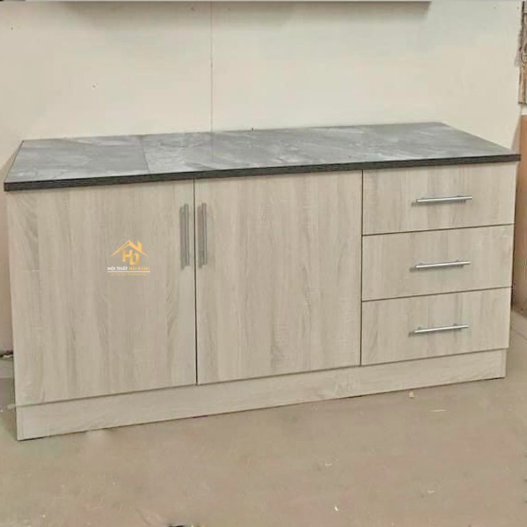 tủ bếp gỗ công nghiệp