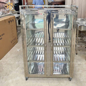 Tủ Chén Inox Chống Gỉ Sét Dễ Vệ Sinh