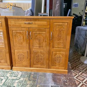 Tủ Giày Gỗ 3 Cánh Cửa Nan Thông Thoáng 4 tu giay go 3 canh 2