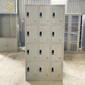 Tủ Locker Sắt 12 Ô 3 Khoang Chia Ngăn Tiện Lợi