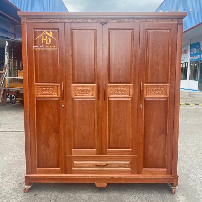 tủ quần áo gỗ tự nhiên hải đăng