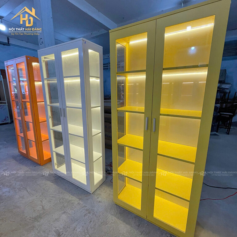 tủ trưng bày mô hình kính