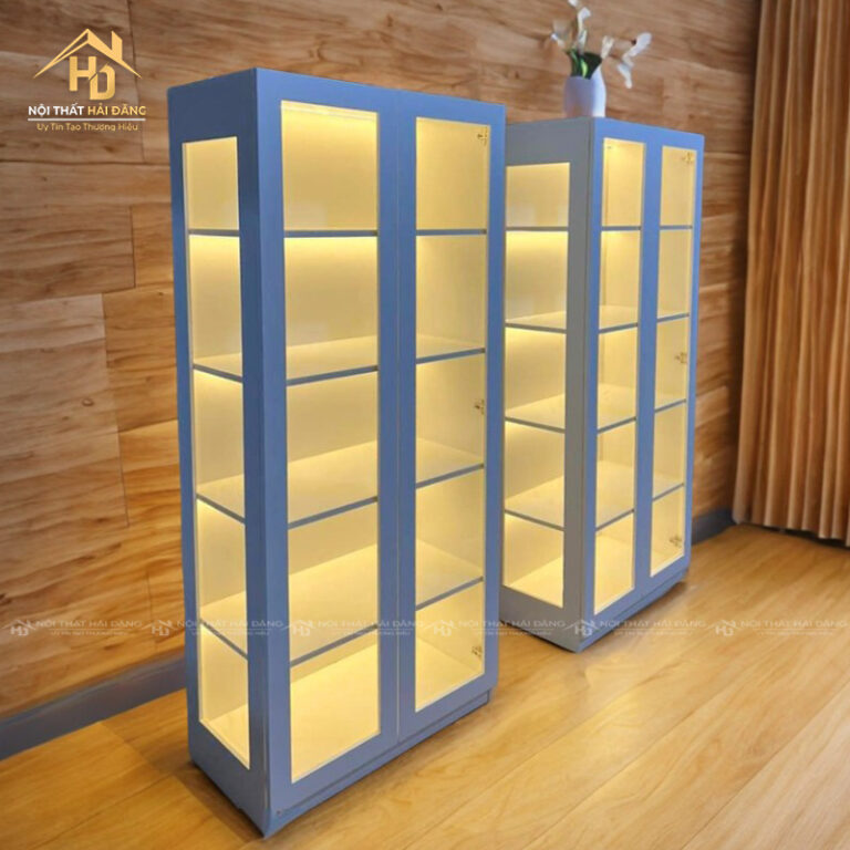 tủ trưng bày mô hình tiết kiệm không gian