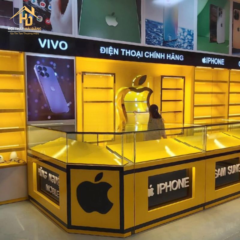 vai trò của tủ trưng bày điện thoại