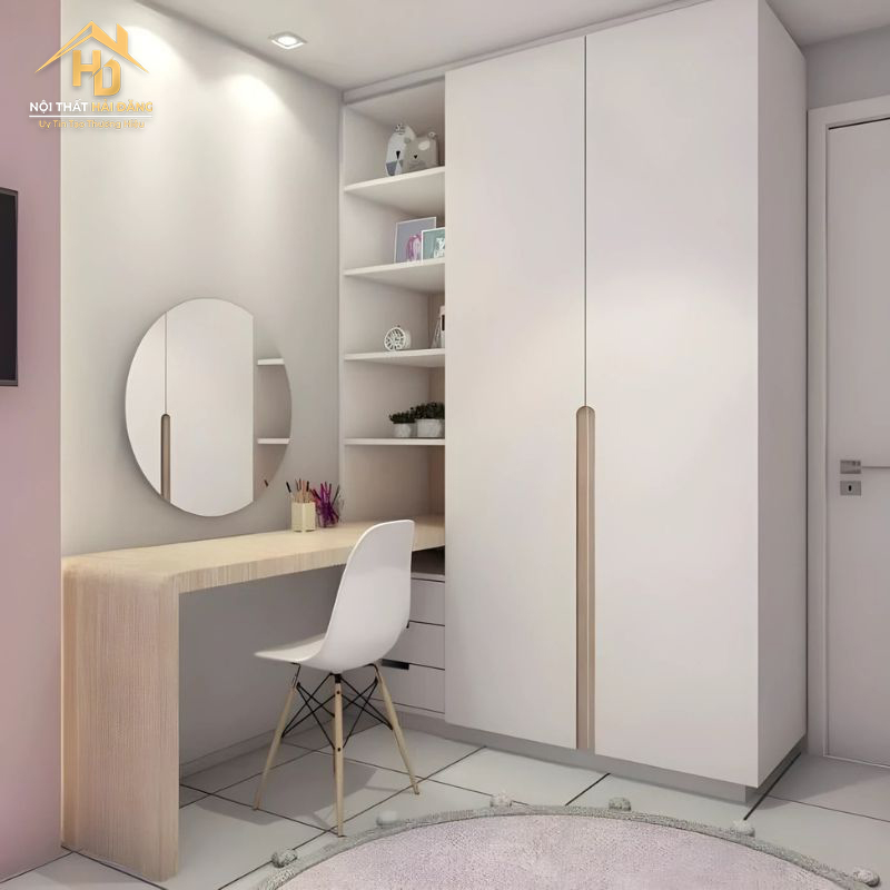 10 Mẫu Bàn Làm Việc Kết Hợp Tủ Quần Áo Hiện Đại, Giá Rẻ Ban-ket-hop-tu-quan-ao-va-ban-trang-diem 10 Mẫu Bàn Làm Việc Kết Hợp Tủ Quần Áo Hiện Đại, Giá Rẻ