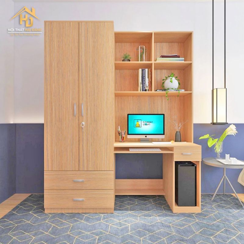 10 Mẫu Bàn Làm Việc Kết Hợp Tủ Quần Áo Hiện Đại, Giá Rẻ Ban-lam-viec-ket-hop-tu-quan-ao-go-cong-nghiep 10 Mẫu Bàn Làm Việc Kết Hợp Tủ Quần Áo Hiện Đại, Giá Rẻ