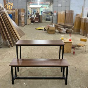 Combo Bàn Ghế Học Sinh Gỗ Màu Nâu