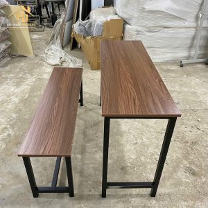 Combo Bàn Ghế Học Sinh Gỗ Màu Nâu 2 ban hoc sinh 25