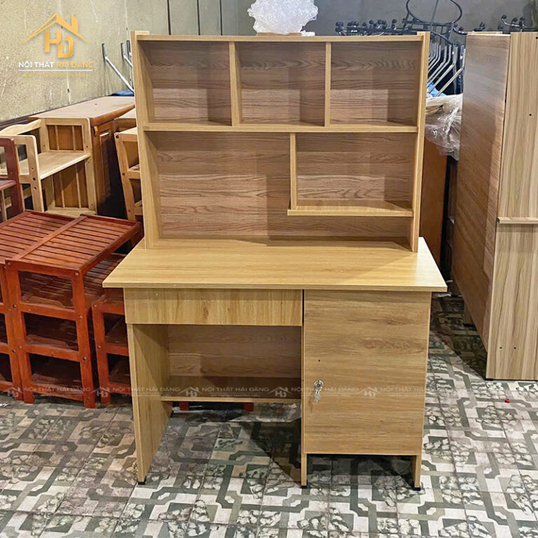 bàn học liền kệ