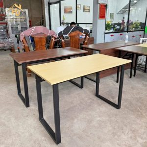 Bàn Làm Việc Gỗ Chân Sắt Chữ U Hiện Đại 2 ban lam viec chan chu u 6