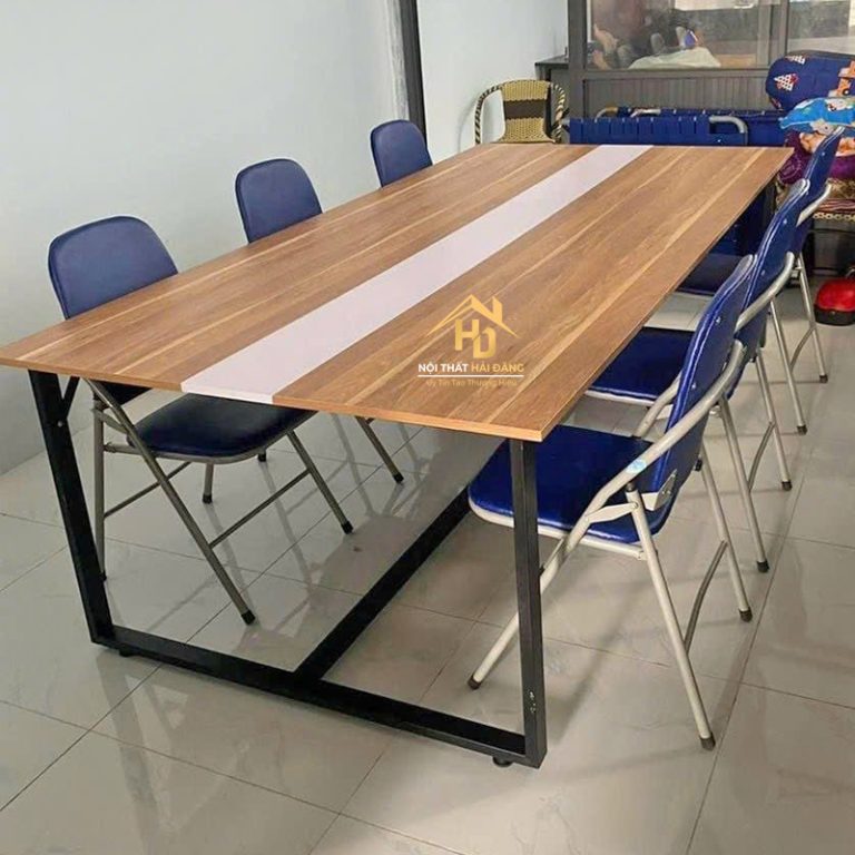 ban-lam-viec-hinh-chu-nhat Cụm bàn làm việc văn phòng 2-6 người hiện đại, giá rẻ