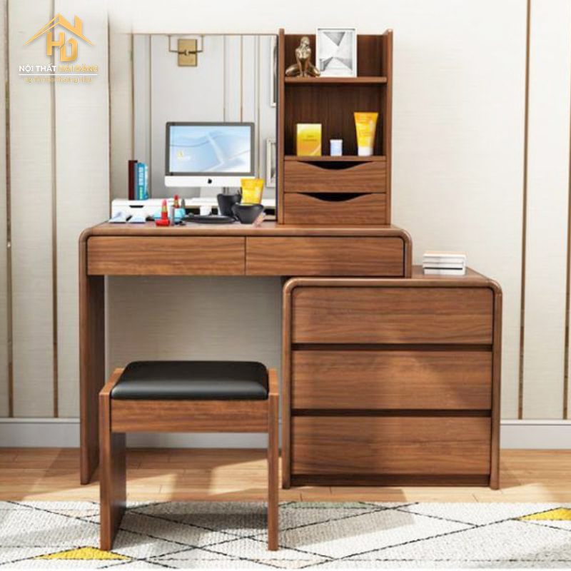 10 Mẫu Bàn Làm Việc Tại Nhà Hiện Đại, Nhỏ Gọn, Giá Tốt ban-lam-viec-ket-hop-ban-trang-diem-1 10 Mẫu Bàn Làm Việc Tại Nhà Hiện Đại, Nhỏ Gọn, Giá Tốt