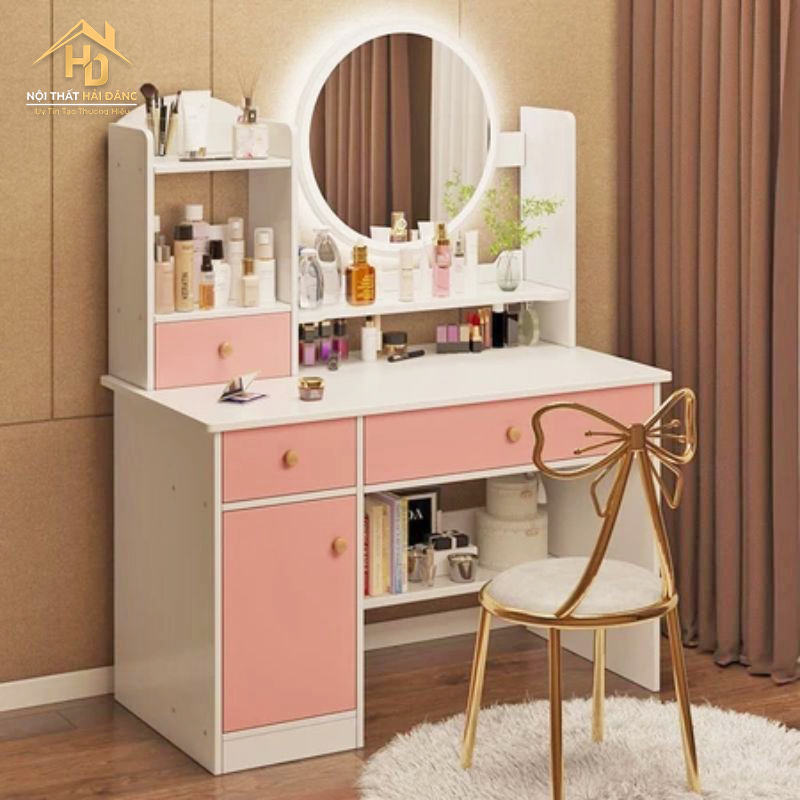 ban-lam-viec-ket-hop-trang-diem-bang-go TOP 10 Bàn Làm Việc Kết Hợp Bàn Trang Điểm Đẹp & Tiện Dụng