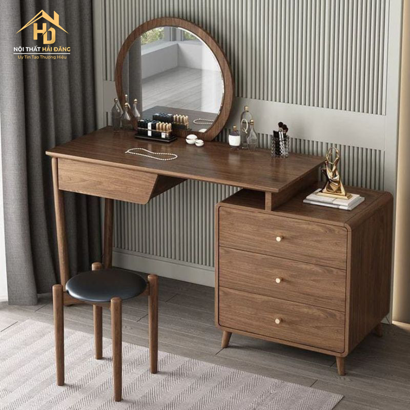 ban-lam-viec-kiem-ban-trang-diem-co-ngan-keo TOP 10 Bàn Làm Việc Kết Hợp Bàn Trang Điểm Đẹp & Tiện Dụng