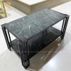 Bàn Sofa Mặt Đá Vân Mây Đen, Khung Kim Loại Tinh Tế