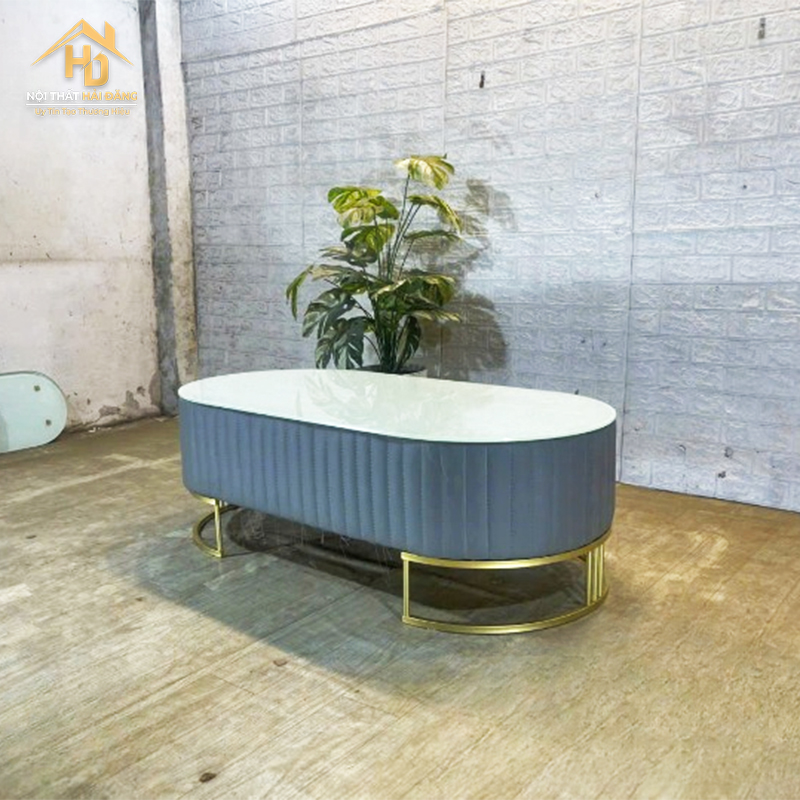 ban-sofa-4 Bàn Sofa Mặt Đá, Chân Mạ Vàng Phong Cách Nhật (Nhiều Màu)