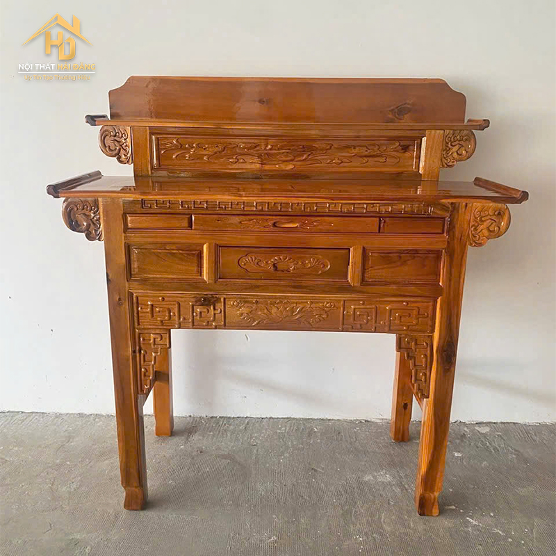 ban-tho-2-tang-3 Bàn Thờ Gia Tiên Nhị Cấp Chạm Sen Sang Trọng