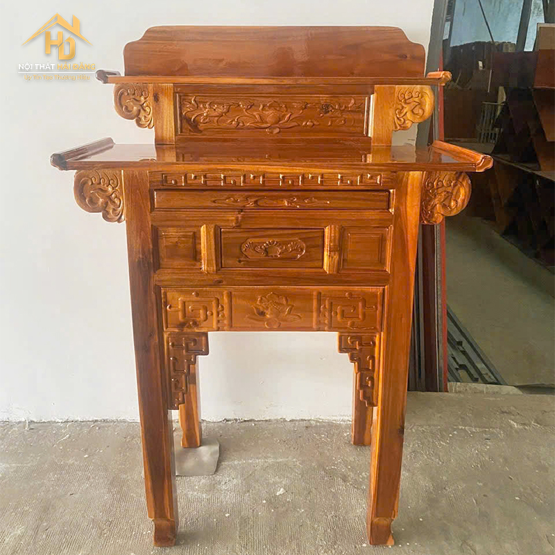ban-tho-2-tang-4 Bàn Thờ Gia Tiên Nhị Cấp Chạm Sen Sang Trọng