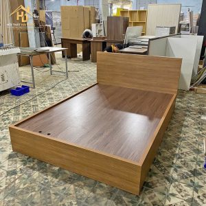 Giường Gỗ Công Nghiệp 1m4 x 2M Ván Dày Chắc Chắn 2 giuong ngu dong moi 2