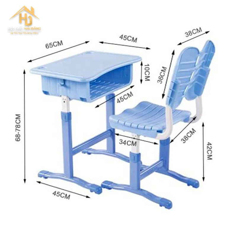 kích thước chuẩn bàn ghế học sinh
