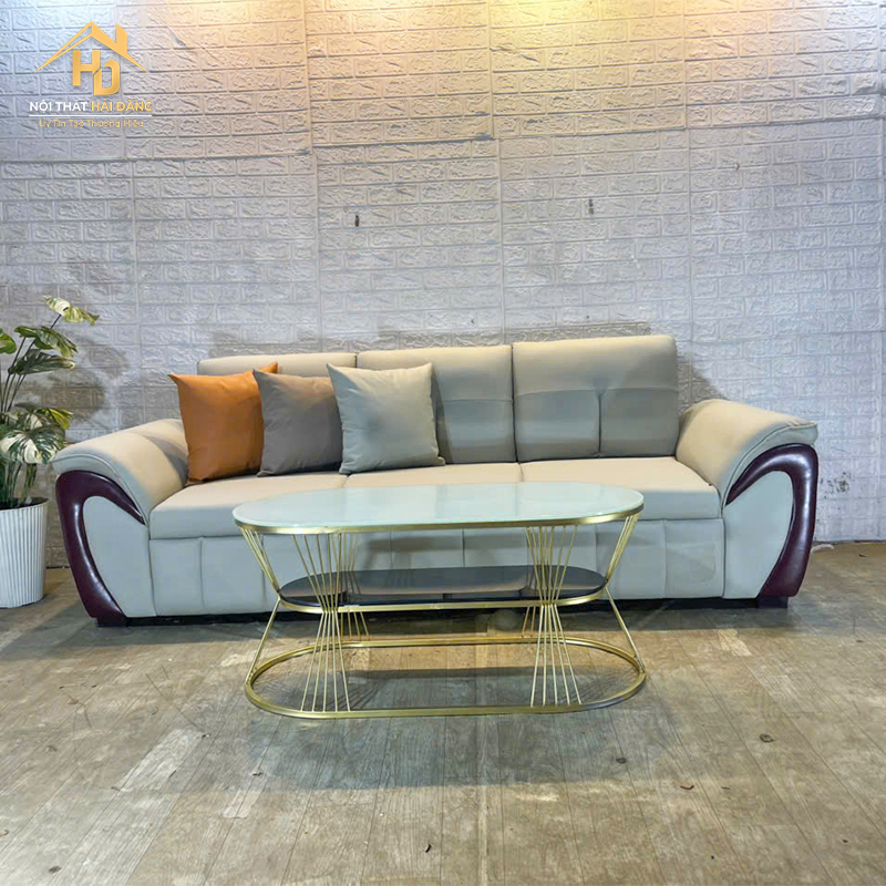 sofa-da-hai-dang-3 Sofa Da Màu Be Hiện Đại, Sang Trọng