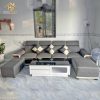Sofa Bọc Vải 2m9 Họa Tiết Lưng Kim Cương