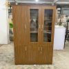Tủ Hồ Sơ Gỗ 3 Cánh Kết Hợp Kính Hiện Đại (2 Màu)