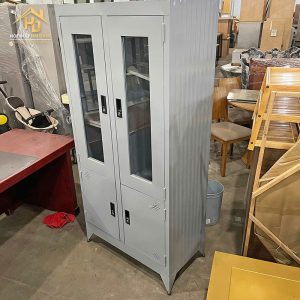 Tủ Hồ Sơ Sắt 2 Cánh Cửa Kính 1M8 Hiện Đại Giá Xưởng 2 tu ho so sat 7