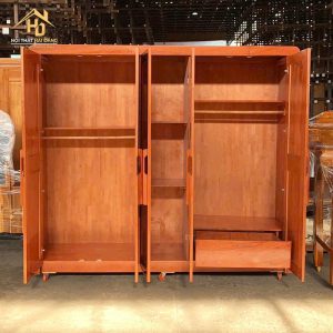 Tủ Quần Áo Gỗ 5 Cánh Kèm Gương Trung Tâm 2 tu quan ao hai dang 8