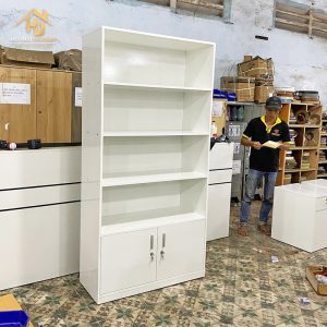 Tủ Kệ Trưng Bày Mỹ Phẩm 1m x 2m Có Cánh Tủ Dưới 3 tu trung bay moi 3