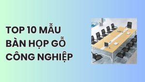 bàn họp gỗ công nghiệp