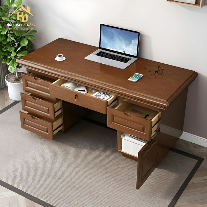 Top 10 Bàn Làm Việc Gỗ Tự Nhiên Đẹp, Hiện Đại Cho Văn Phòng ban-lam-viec-co-hoc-keo Top 10 Bàn Làm Việc Gỗ Tự Nhiên Đẹp, Hiện Đại Cho Văn Phòng