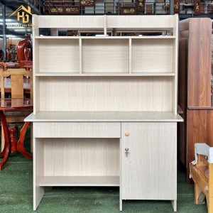 Bàn Học Sinh Gỗ Công Nghiệp Có Kệ Sách Tiện Dụng 2 bàn học sinh giá rẻ