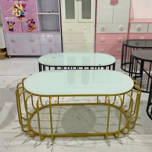 bàn hột xoài mặt kính