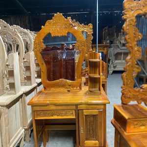 Bàn Phấn Gỗ Hương Xám Chạm Hoa Văn (Nhiều Mẫu) 4 ban phan huong da 4