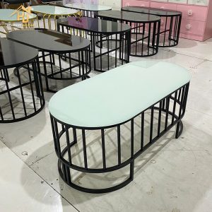bàn sofa hột xoài chân sắt