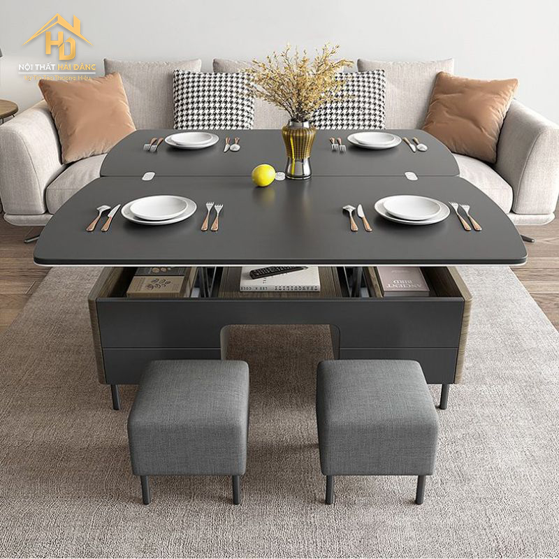 ban-tra-ket-hop-ban-an-1 TOP 10 Mẫu Bàn Trà Kết Hợp Bàn Ăn Được Ưa Chuộng Nhất 2025