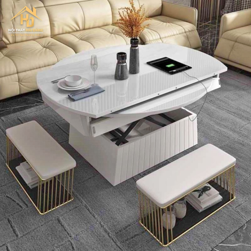 ban-tra-ket-hop-ban-an-co-ghe TOP 10 Mẫu Bàn Trà Kết Hợp Bàn Ăn Được Ưa Chuộng Nhất 2025