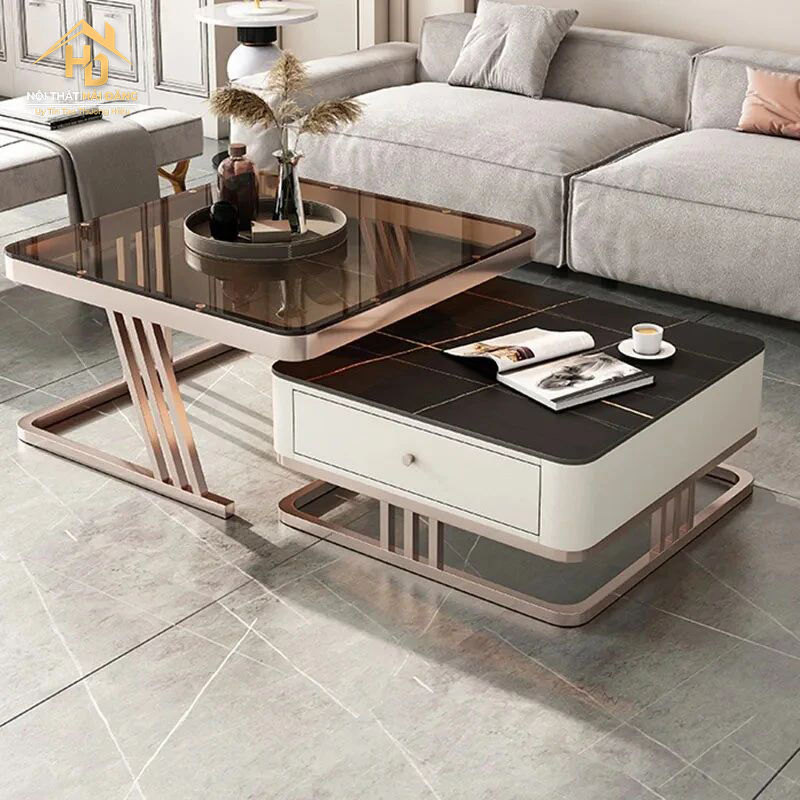 ban-tra-mat-da TOP 10 Mẫu Bàn Trà Kết Hợp Bàn Ăn Được Ưa Chuộng Nhất 2025