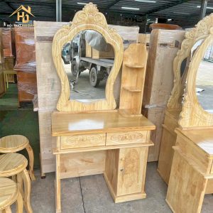 bàn trang điểm gỗ tự nhiên