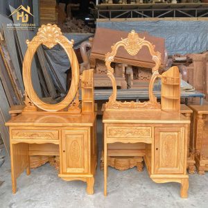 bàn trang điểm gỗ gõ đỏ