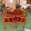 Bộ Bàn Trà 4 Ghế Gỗ Tự Nhiên Sang Trọng