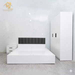 Combo Giường Tủ Gỗ Phong Cách Trẻ Trung (Nhiều Mẫu) 3 combo giường tủ full trắng