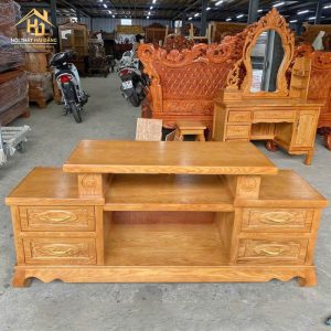 kệ tivi gỗ sồi tự nhiên