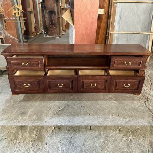 Kệ Tivi Gỗ Tự Nhiên 6 Ngăn Kéo Tiện Lợi ( 2 Màu) 2 mẫu tủ kệ tivi gỗ đẹp